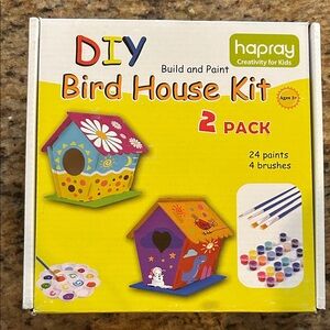 DIY Bird House Kit - Colorful Paint Set for Kids
